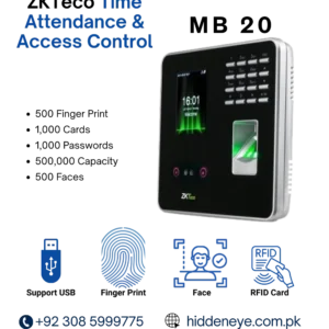 ZKTeco MB 20 Time Attendance & Access Control